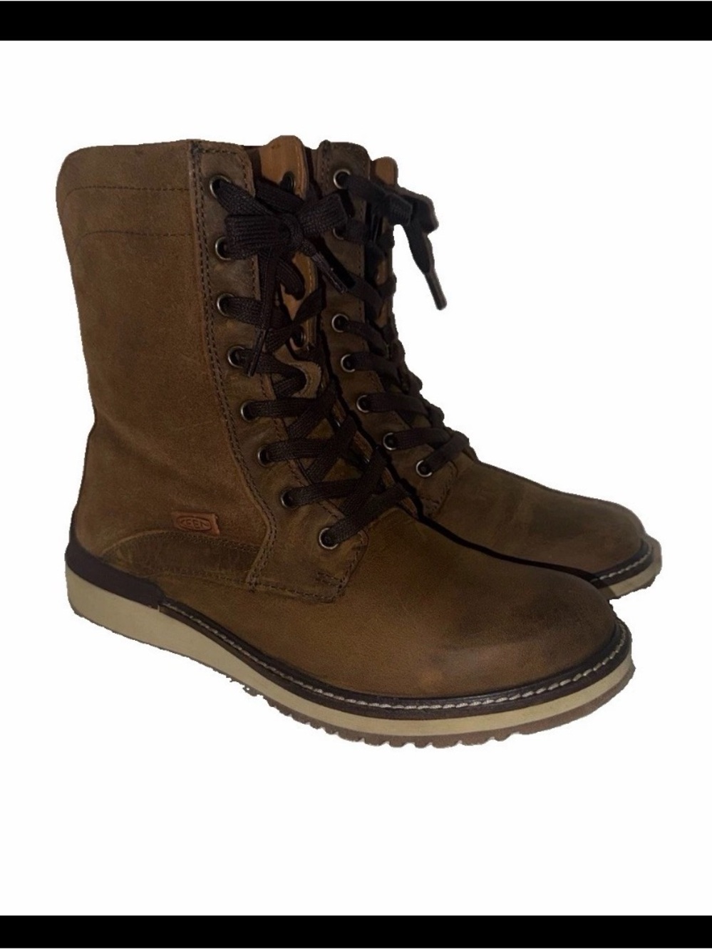 Keen Bailey lace up brown boots size 9 women’s Excellent condition winter